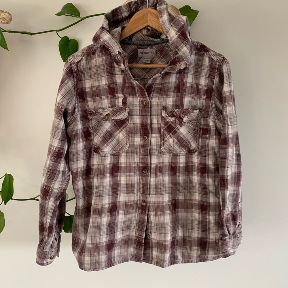 Youth Carhartt Hooded Flannel